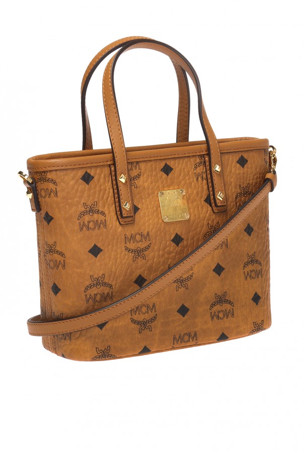 Patterned shoulder bag with logo MCM Vitkac Australia